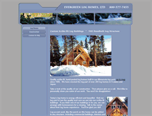 Tablet Screenshot of evergreenloghomes.com